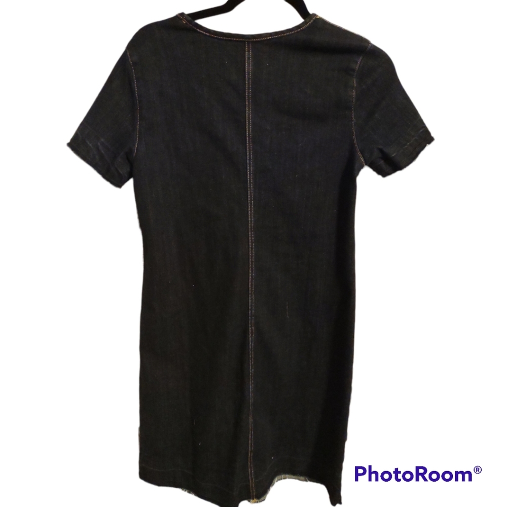 Vince Camuto Women's Release Hem Denim Dress - Picture 6 of 6